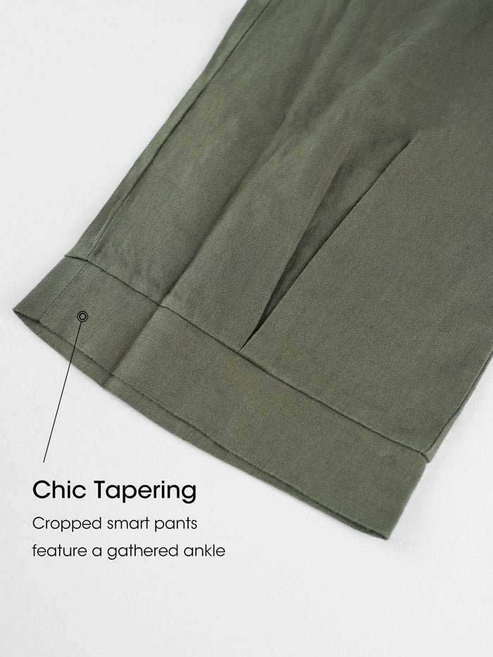 Regular Fit Linen Fashion Pants