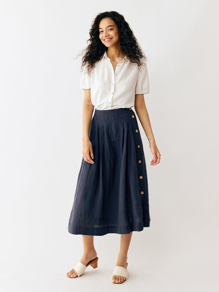 Loose Linen Casual Skirt