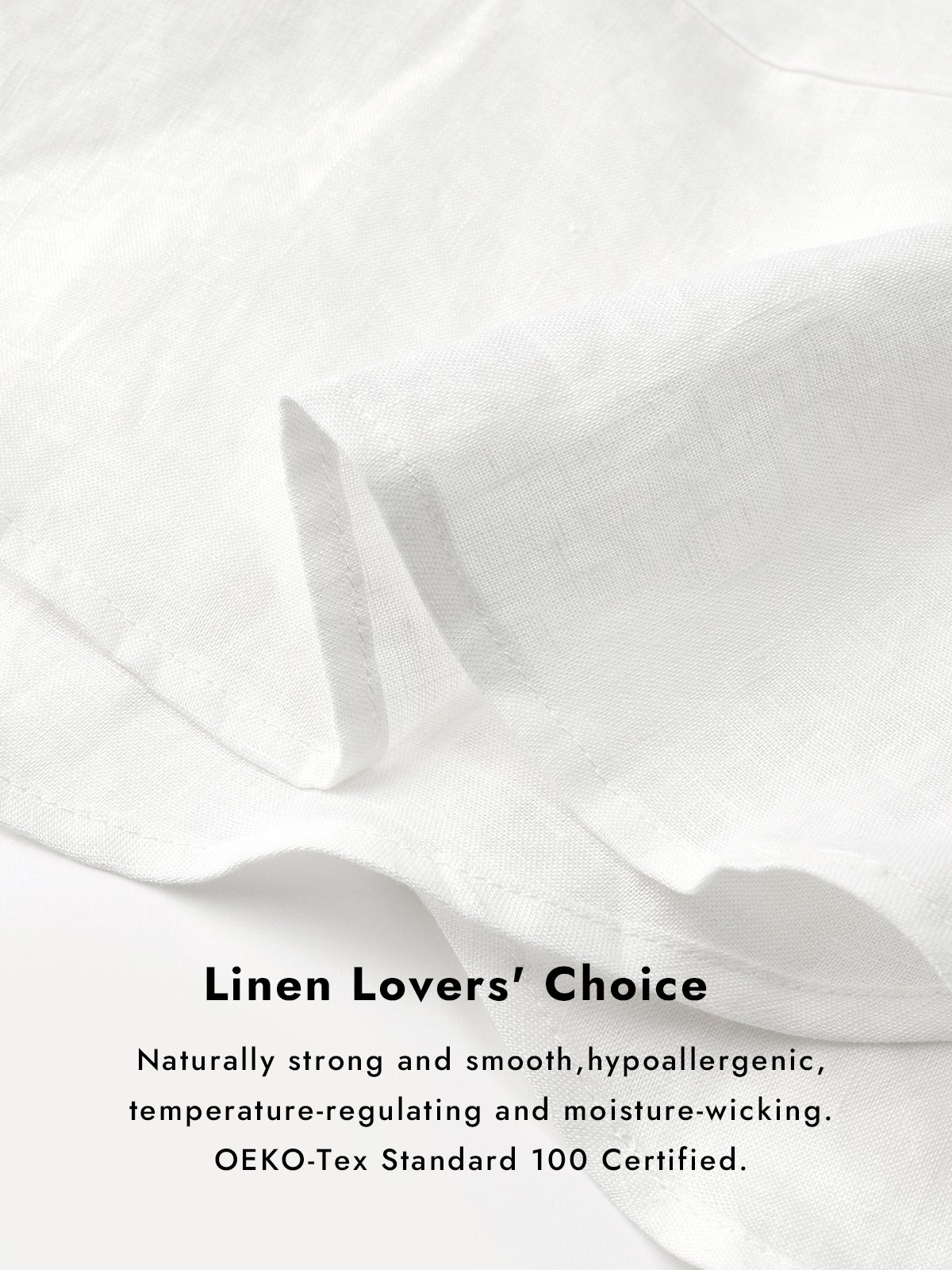 Elowen 100% Linen V-neck Tie Front Shirt