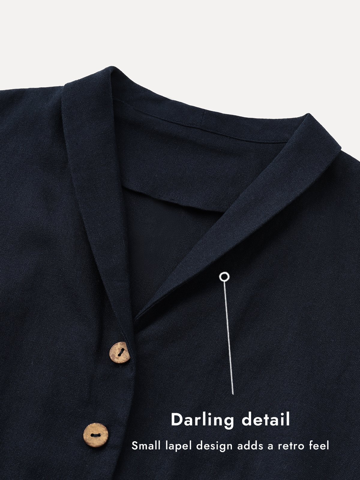 Paloma Linen-Cotton Lapel Suit