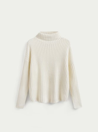 High Neck Casual Sweater