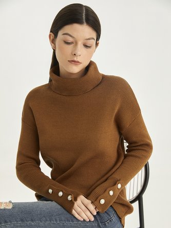 Vintage Casual Elegant Loosen Wool-Mix Fabric Sweater