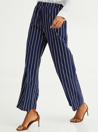 Casual Striped Casual Pants