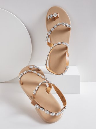 Fashion Rhinestone Decoration Summer Sandals