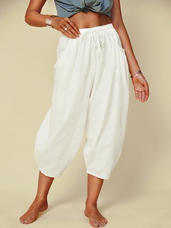 Cotton-Linen Casual Pants
