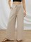 Solid Color Casual Cotton Linen Loose Trousers