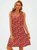 Plus Size Vintage Printed Sleeveless Knitting Dress