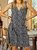 Vintage Floral Printed  Plus Size Sleeveless V Neck Casual Weaving Dress