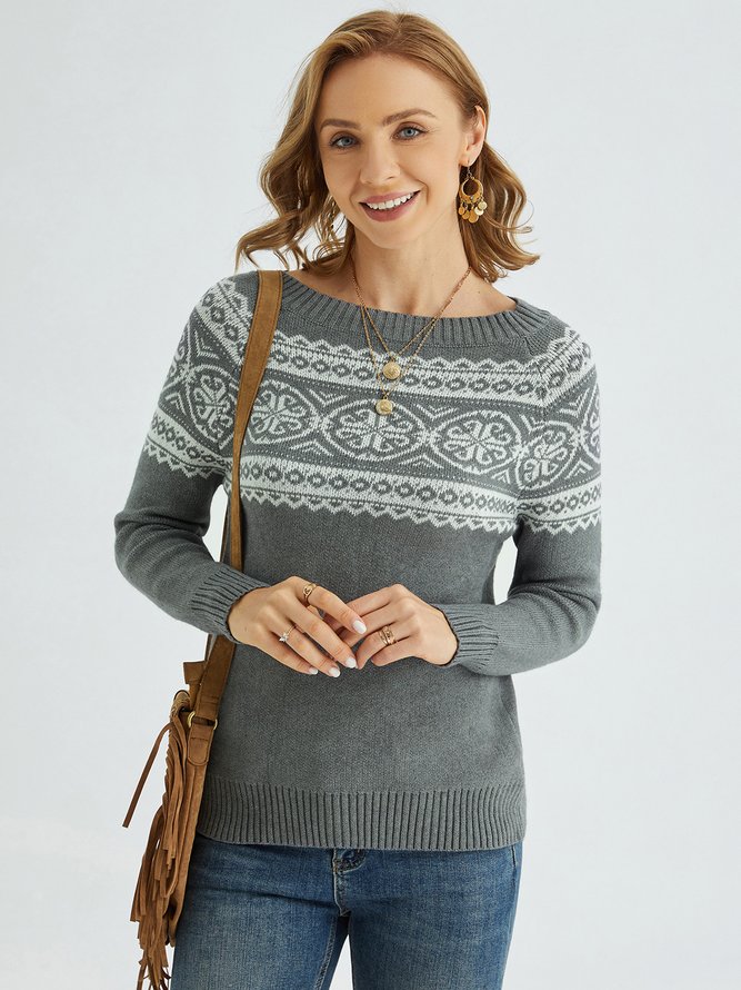 Soft Casual Round Neck Sweater