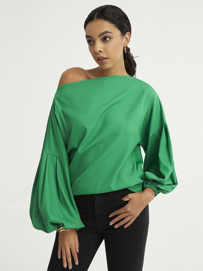 Summer H-Line Asymmetrical Fit No Elasticity Daily Top