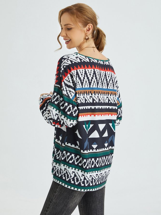 Shift Knitted Long Sleeve Sweater