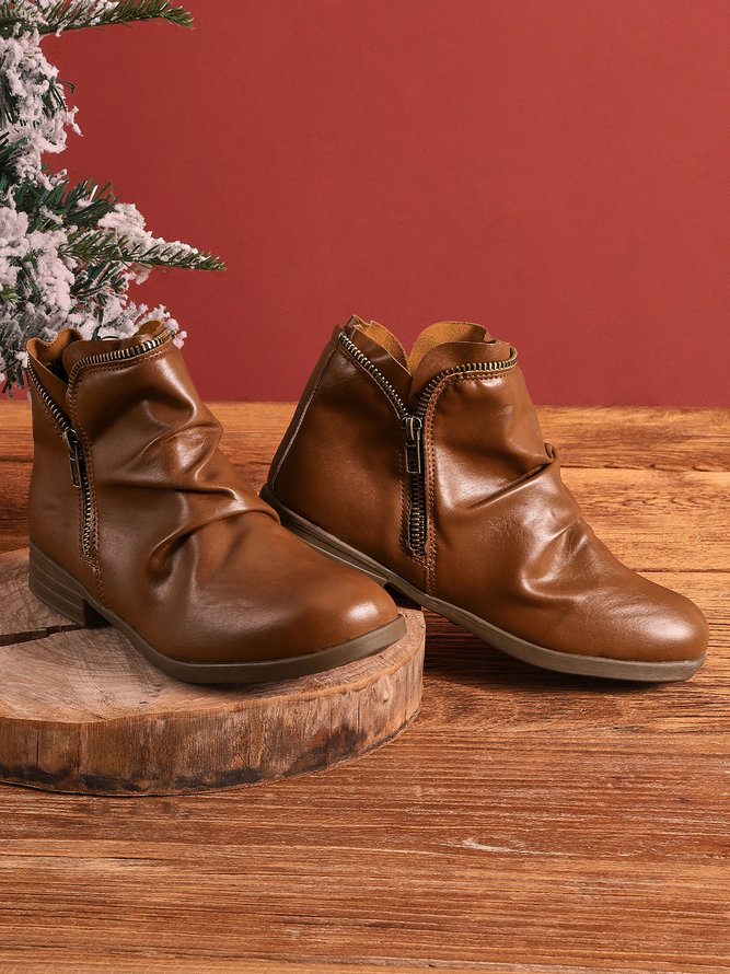 Low Heel Winter Boots