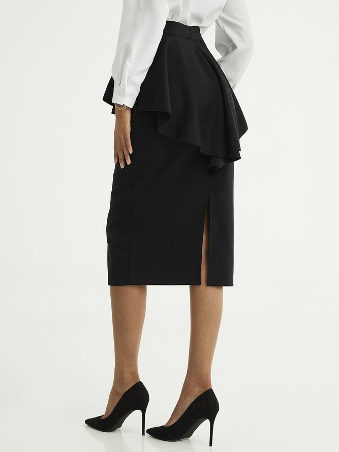 Elegant Tight High Waist Midi Skirt