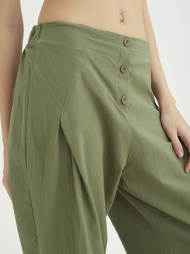 Women Linen Casual Pants