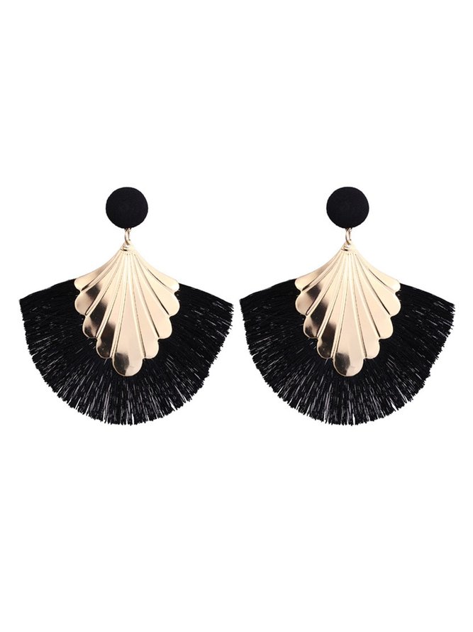 Womens Tassel Fashion Leaf Shape New Earrings