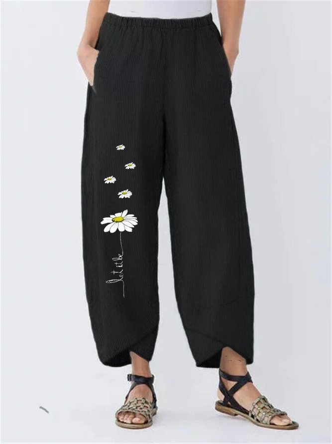 Cotton Printed Casual Pants