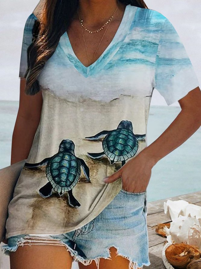 Daily sea turtle Holiday Beach shirt Plus Size