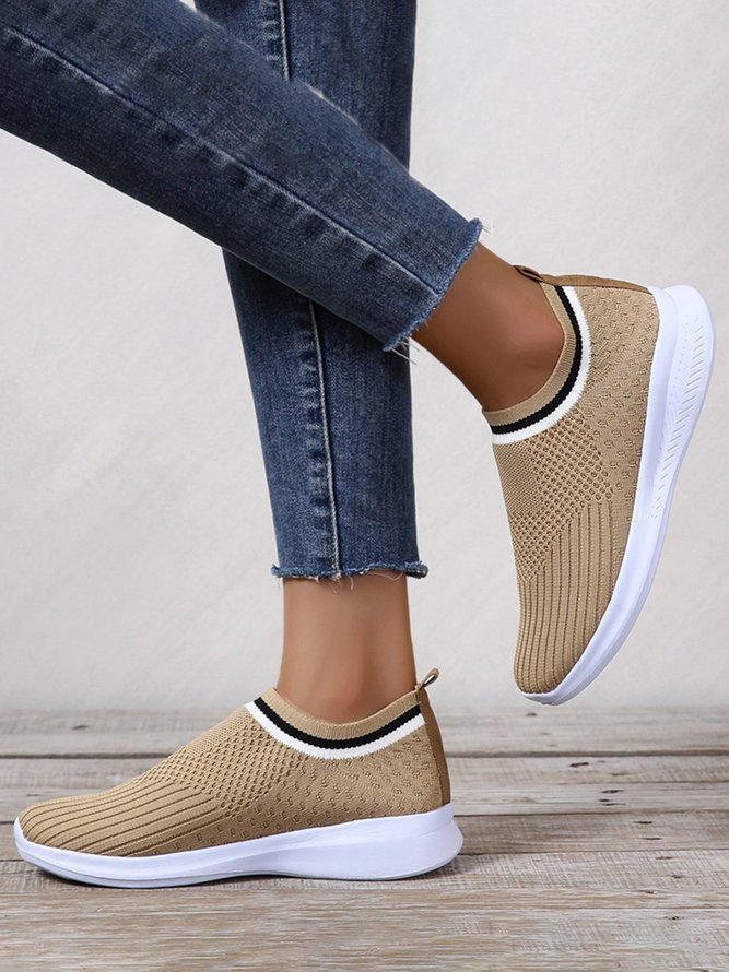 Plus Size Mesh Fabric Sneakers