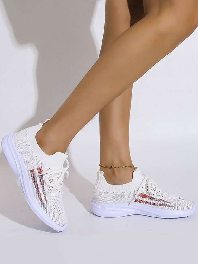 Ombre Lace-Up Flyknit Sneakers