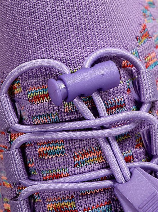 Breathable Flyknit Slip On Casual Walking Sneakers