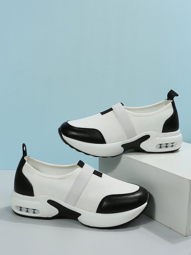 Black and White Panda Air Cushion Sneakers