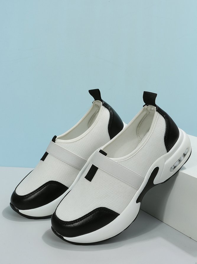 Black and White Panda Air Cushion Sneakers