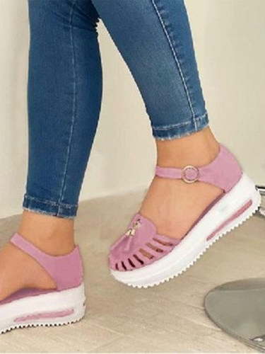 Faux Suede Spring Sandals