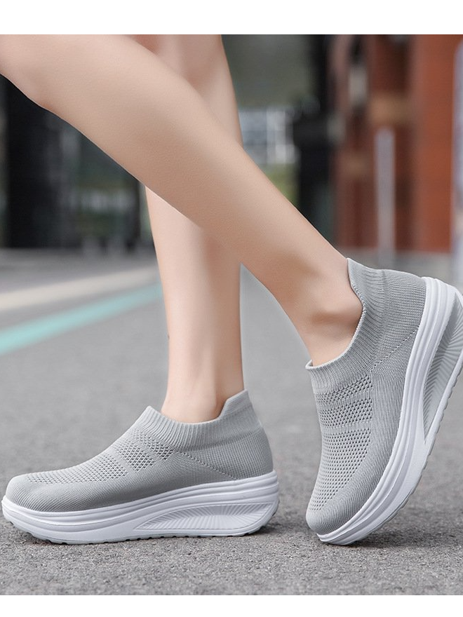 Women Casual Plain All Season Polyester Daily Closed Toe Nylon Rubber Shallow Shoes Women's Shoes