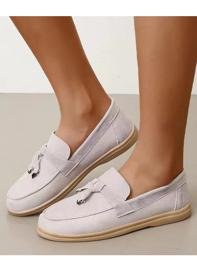 women's tassel slip-on flat shoes