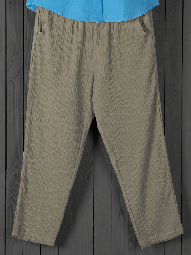 Spring/Summer Boho Linen Casual Pants
