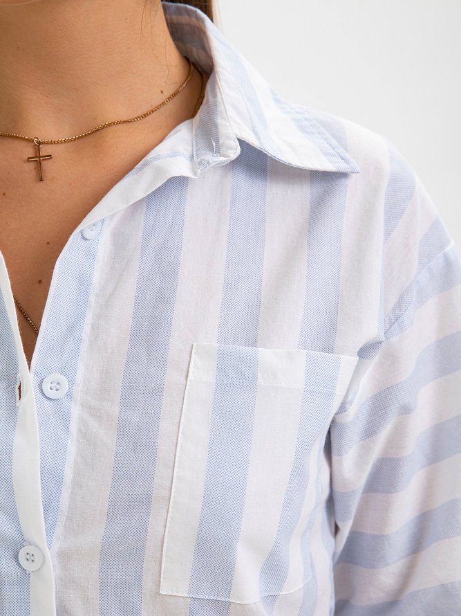Buttoned Down Work Daily Striped Shirts