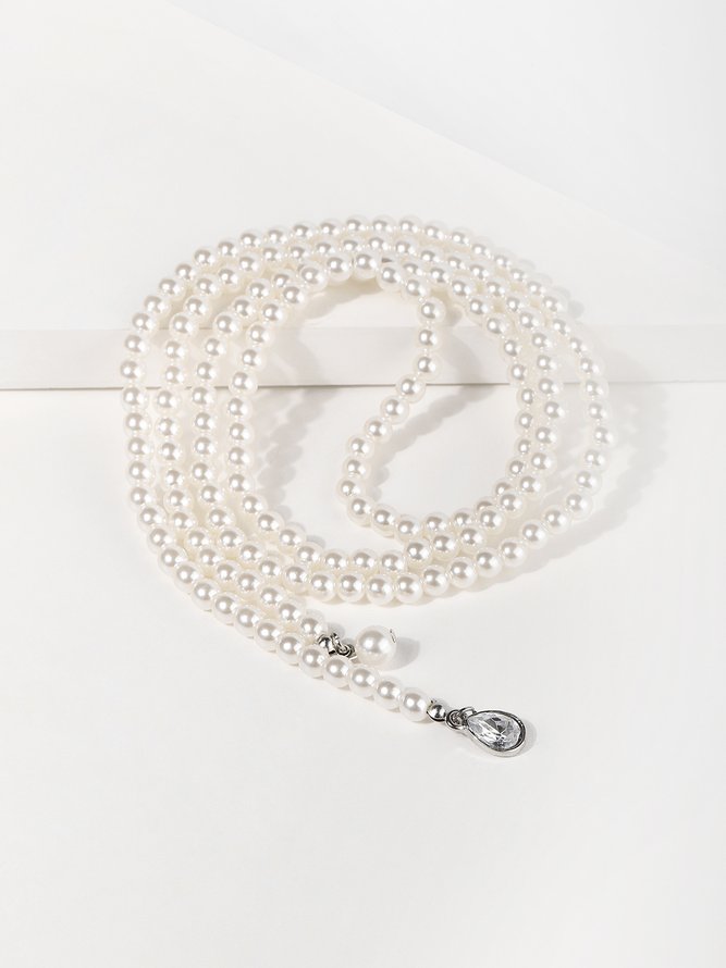 Vintage Trend Pearl Tassel Necklace
