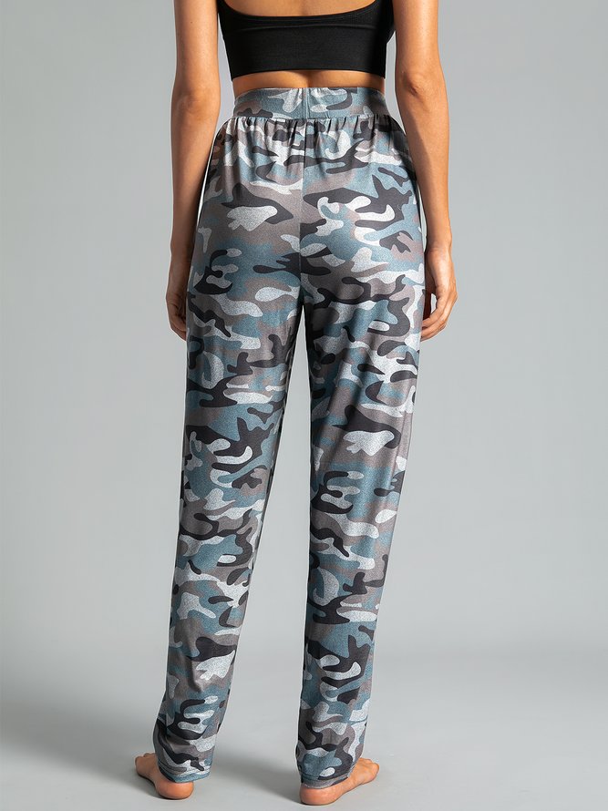Camouflage Printed Casual Sports Pants