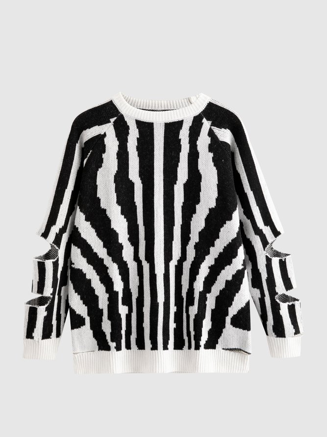 Geometric Casual Sweater