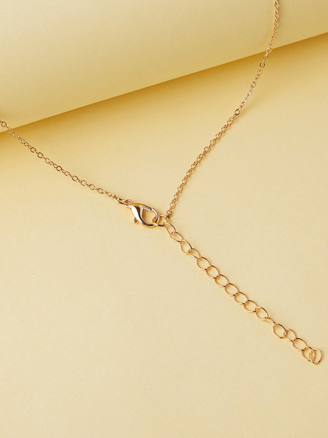 Simple Sunflower Alloy Necklace