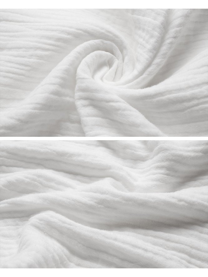 White Long Sleeve Cotton Blouse