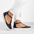 Hollow multicolor summer flat slip on shoes with adjustable buckle