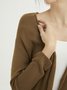 Long Sleeve Casual V Neck Sweater coat