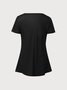 Ethnic Summer Casual Jersey Short sleeve Crew Neck Regular A-Line Medium Elasticity T-shirt for Women