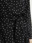 Black Polka Dots Tc Vintage Weaving Dress