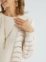 Long Sleeve Casual Shift Sweater