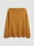 Fall Daily Casual A-Line Casual Long Sleeve Simple & Basic Sweater