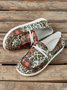 (small-size) Plaid print patchwork women's slip on Moccasins with round toe