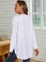 Dragonfly V Neck Long Sleeve Casual Blouse