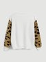 Fall Loosen Casual Round Neck Long Sleeve Mid-weight Sweater