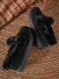 Fleece Warm Round Toe Platform Snow Boots Footwear