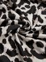 Casual Leopard Long Sleeve Knitting Dress
