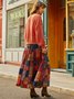 Color-Block Holiday Ombre/tie-Dye Skirt