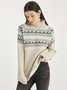 Plus size Casual Long Sleeve Sweater