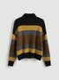 Stripes Work Shift Long Sleeve Sweater